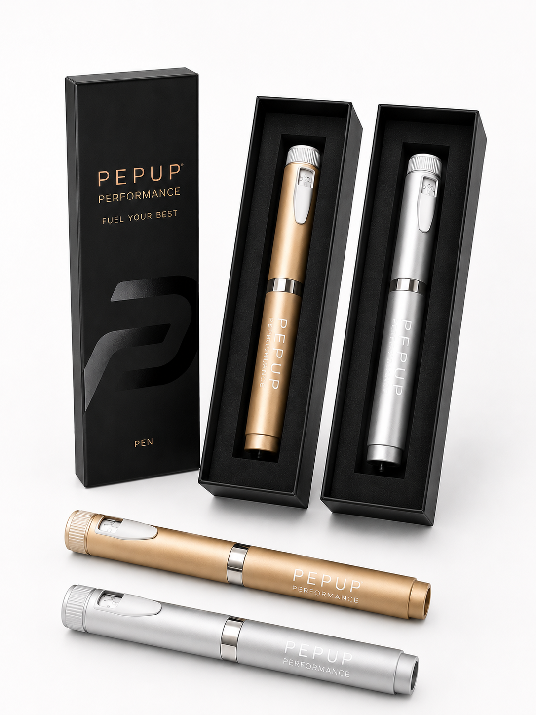 PEPUP Performance Pen, Insulinpen, gold & silber