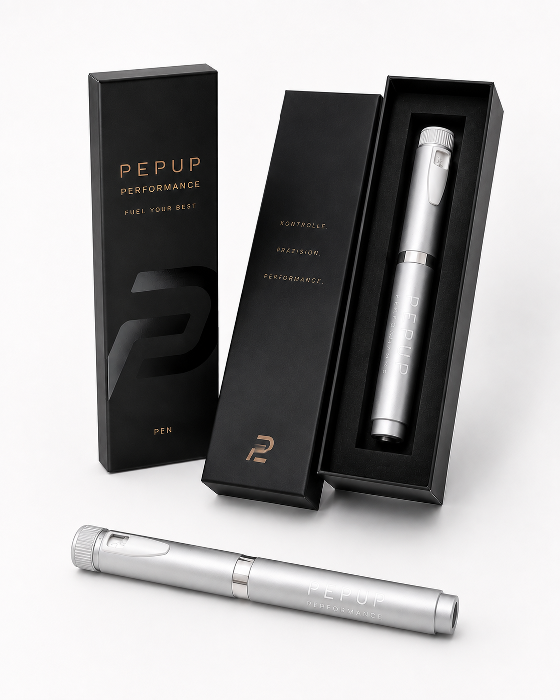 PEPUP Performance Pen, Insulinpen, gold & silber – Bild 2